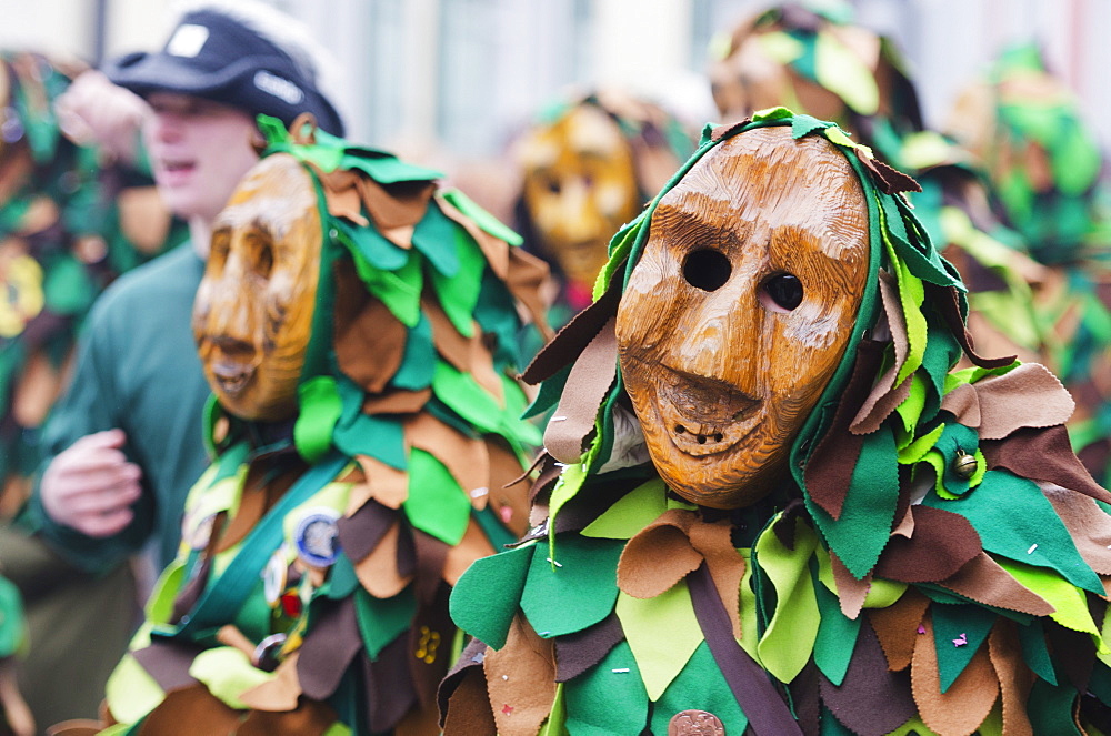 Fasnact spring carnival parade, Weil am Rhein, Germany, Europe