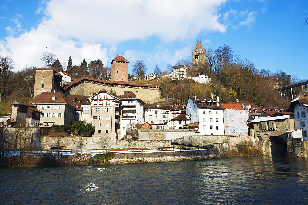 The 12th century Old Town, Fribourg, Switzerland, Europe