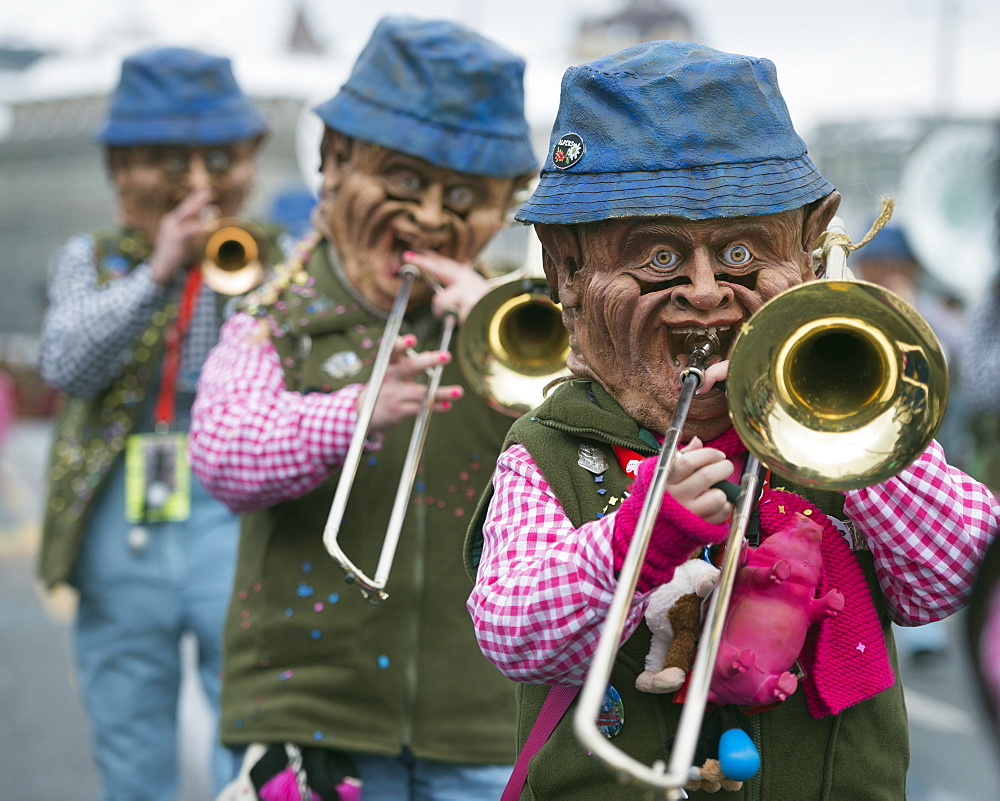 Fasnact spring carnival parade, Lucerne, Switzerland, Europe