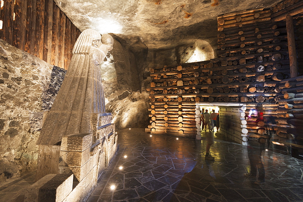 Tourist route, Wieliczka Salt Mine, UNESCO World Heritage Site, Krakow, Malopolska, Poland, Europe