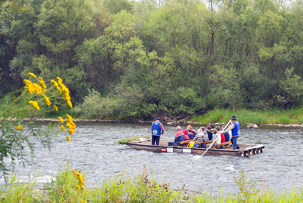 Rafting trip on Dunajec River, Dunajec Gorge, Poland, Europe