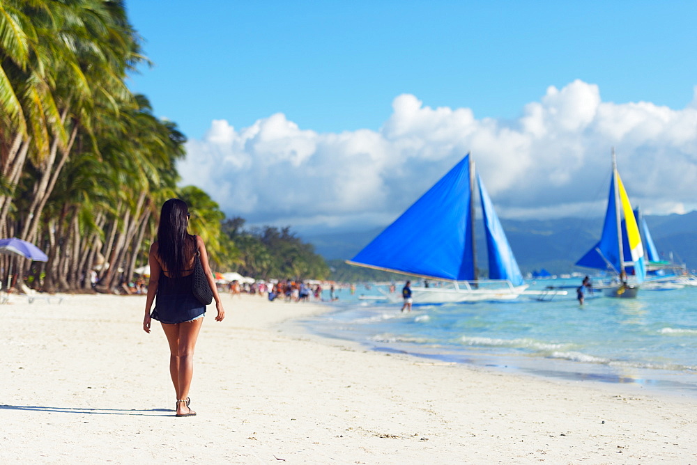 White Beach, Boracay Island, The Visayas, Philippines, Southeast Asia, Asia