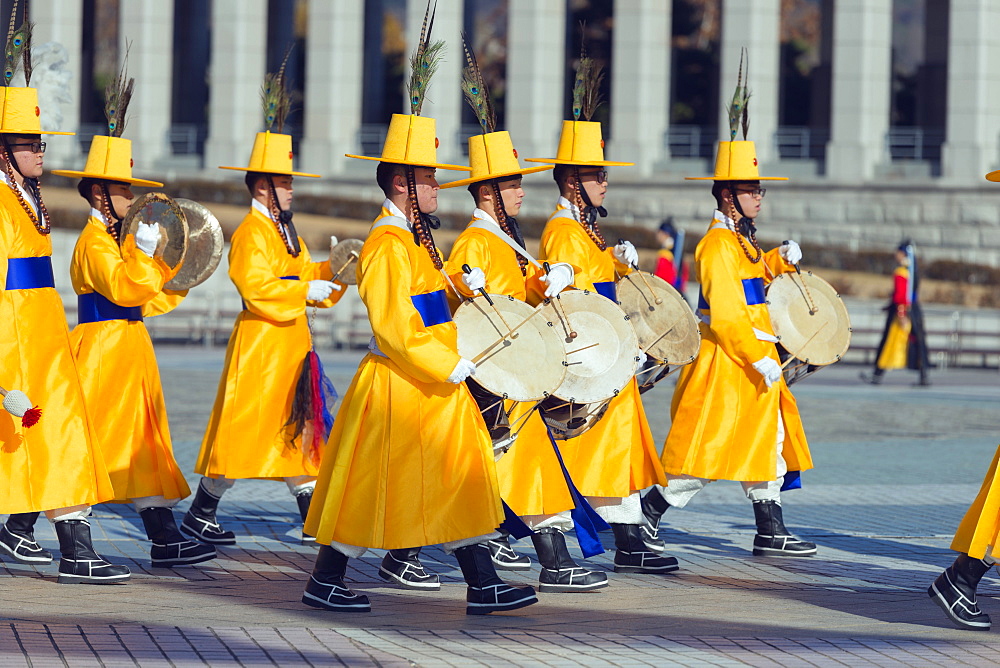 Honour Guard Ceremony, Seoul War Memorial, Seoul, South Korea, Asia