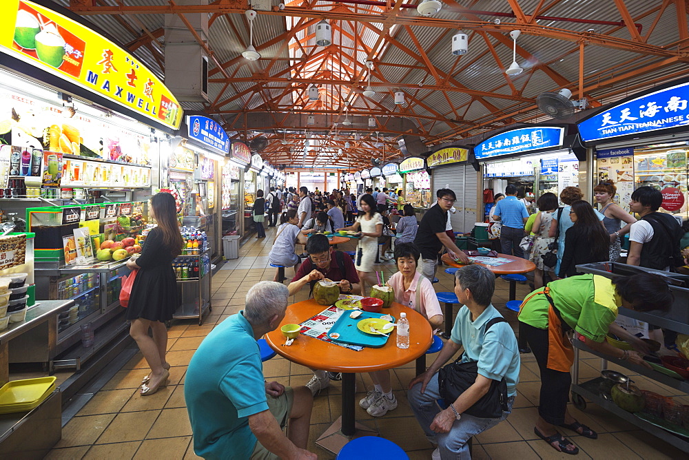 Hawker food court, Little India, Singapore, Southeast Asia, Asia