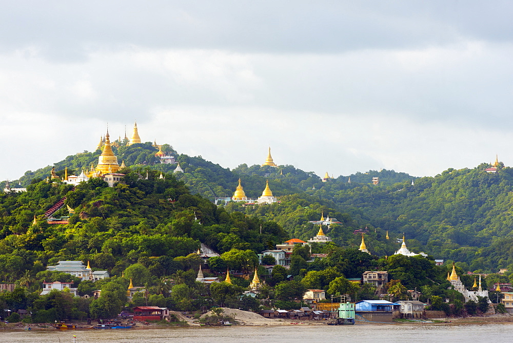 Sagaing Hill stupas, Mandalay, Myanmar (Burma), Asia