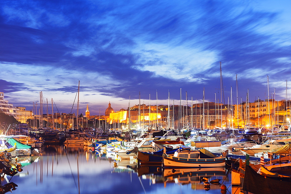 Msida Creek Harbour, Valletta, Malta, Mediterranean, Europe