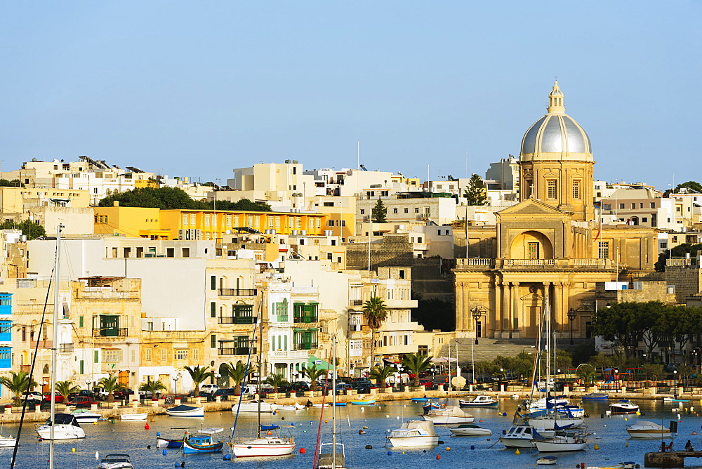 St. Joseph church in Kalkara Creek, Vittoriosa, The Three Cities, Malta, Mediterranean, Europe