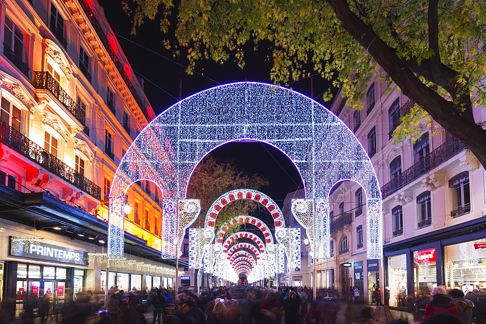 Fete des Lumieres (Festival of Lights), Lyon, Rhone-Alpes, France, Europe