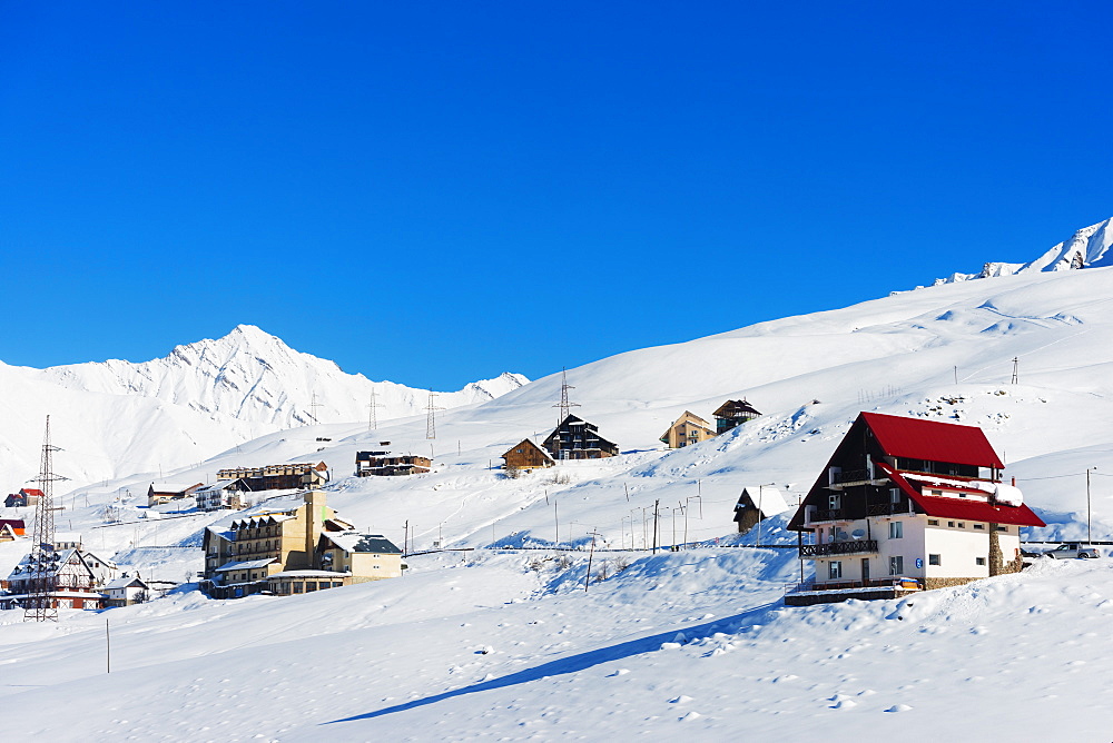 Gudauri ski resort, Georgia, Caucasus region, Central Asia, Asia