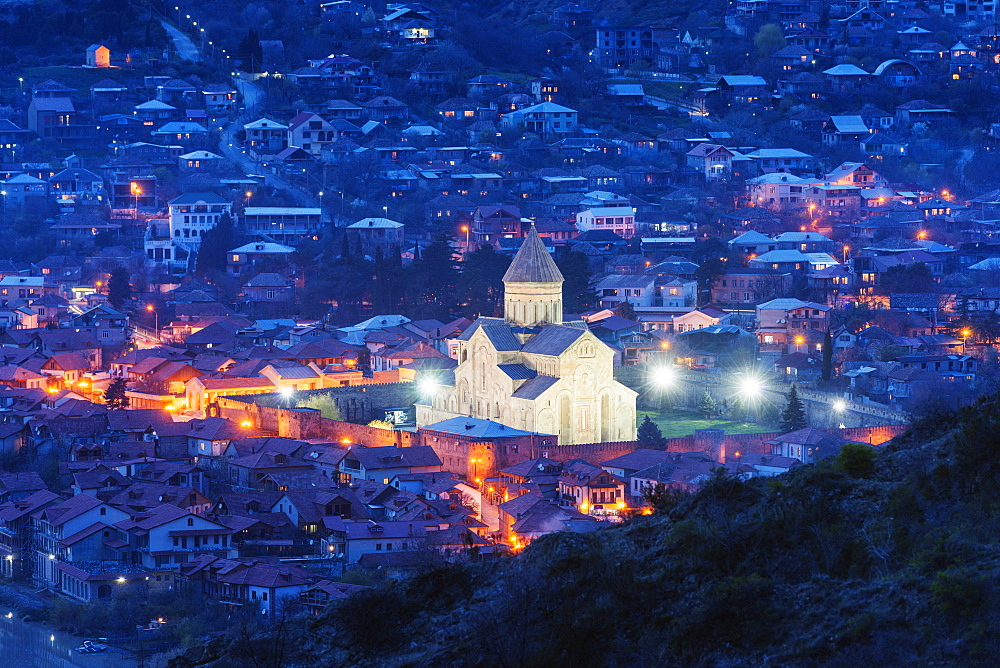 Svetitskhoveli Cathedral, 11th century, by Patriach Melkisedek, Mtskheta, historical capital, Georgia, Caucasus, Central Asia, Asia