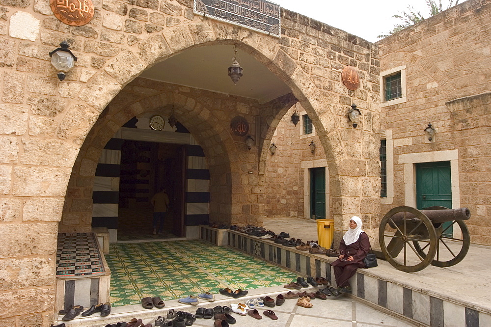 Going to prayers at Taynal Mosque, Tripoli, Lebanon, Middle East