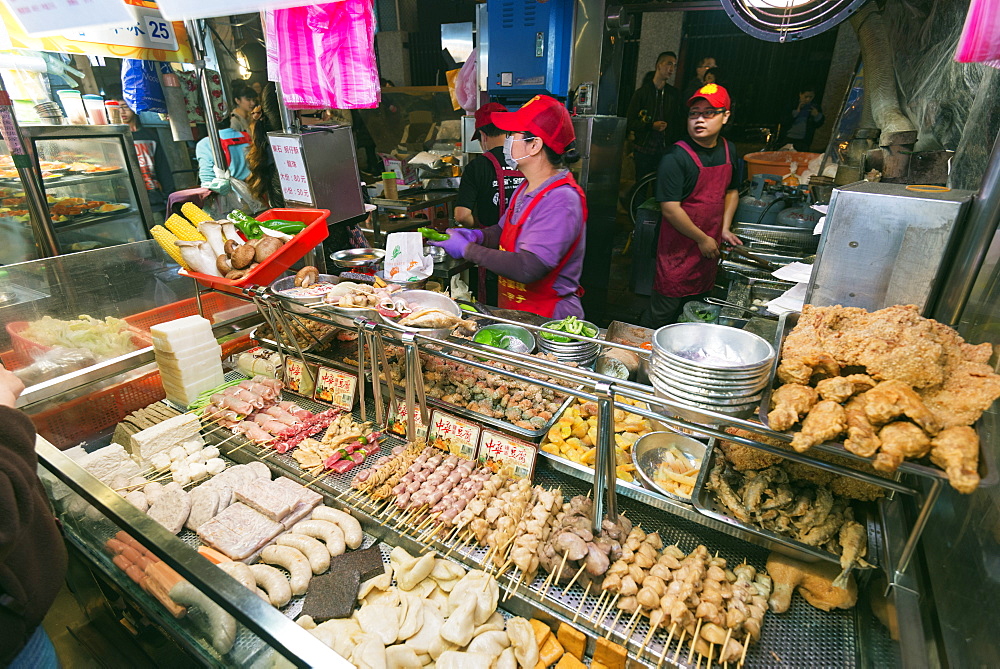 Ningxia night market, Taipei, Taiwan, Asia