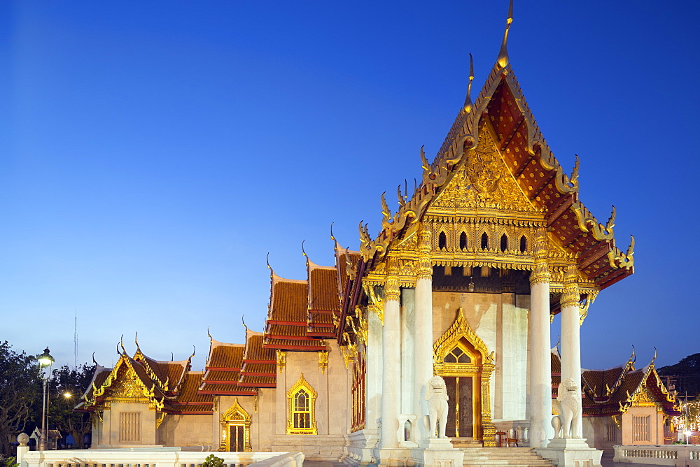 Wat Benchamabophit (The Marble Temple), Bangkok, Thailand, Southeast Asia, Asia