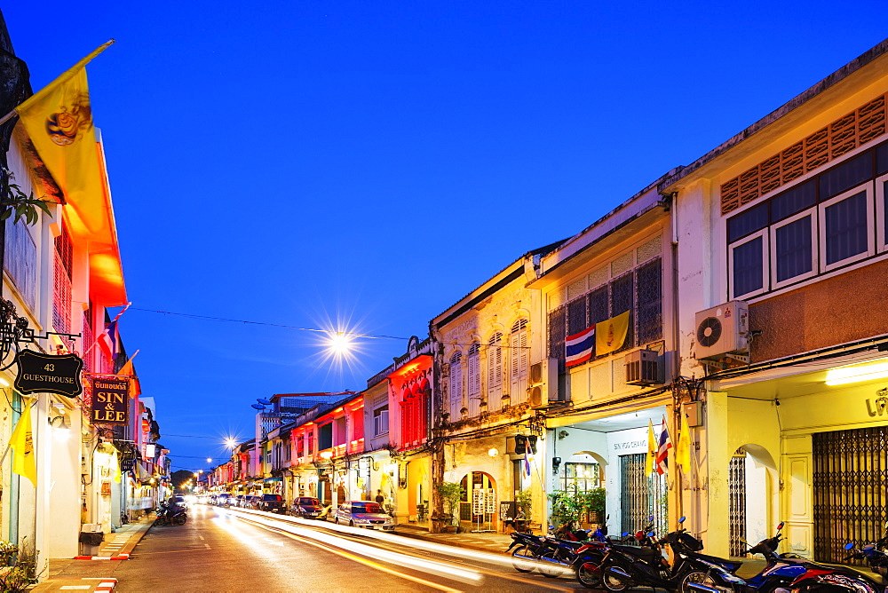 Sino-Portuguese houses, Old Phuket Town, Phuket, Thailand, Southeast Asia, Asia