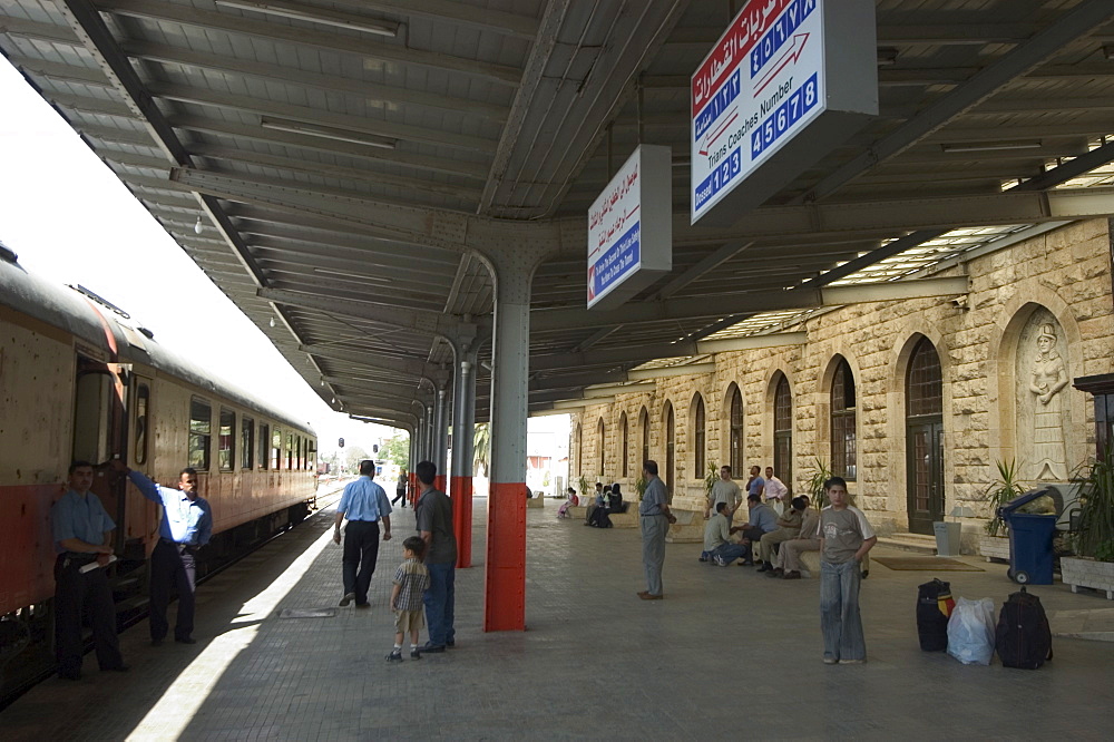 Train station, Aleppo (Haleb), Syria, Middle East