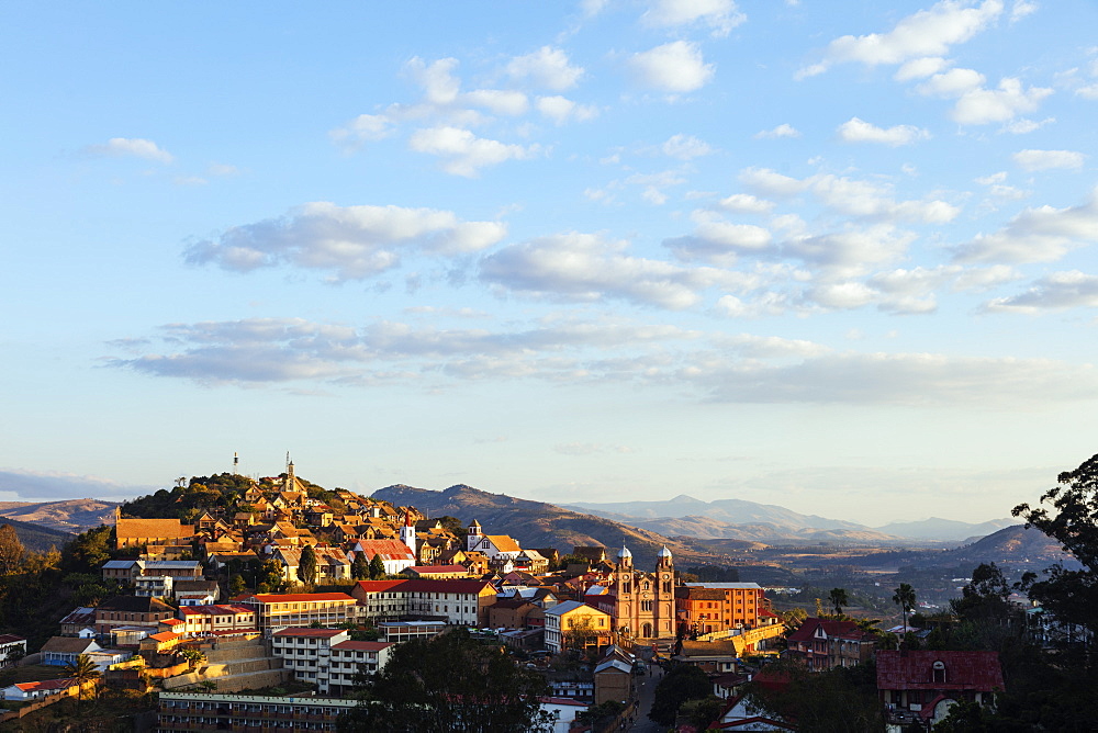 Fianarantsoa Haute Ville in the afternoon, central area, Madagascar, Africa