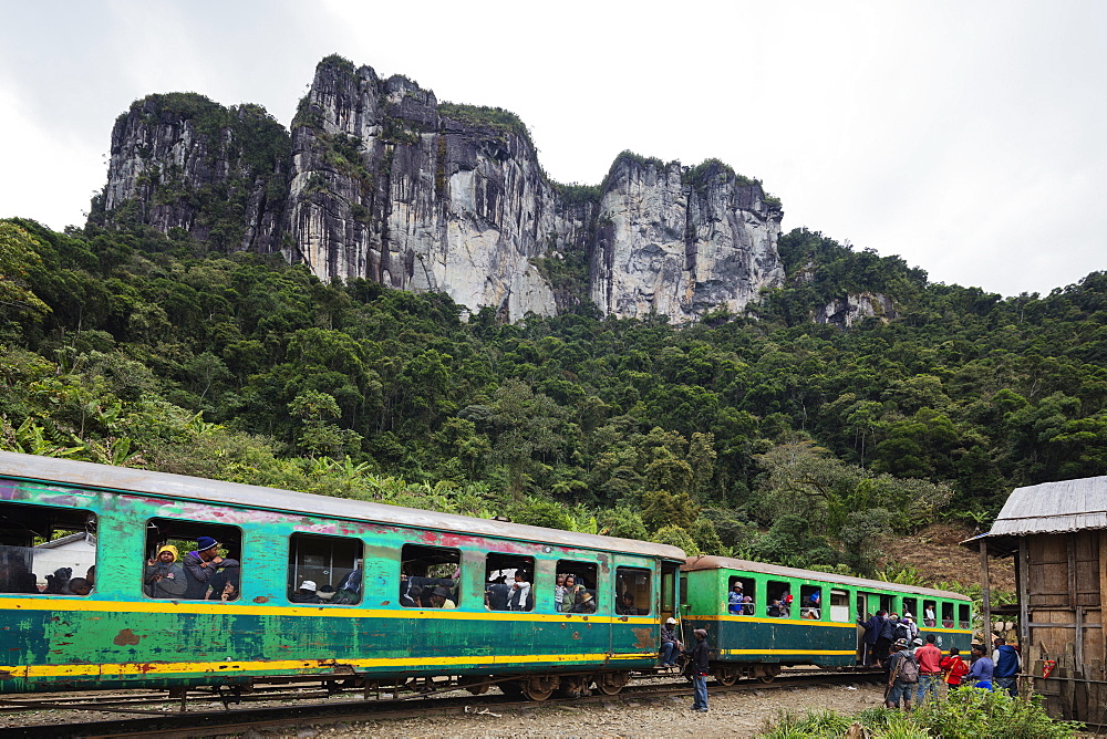 Fianarantsoa to Manakara FCE train, eastern area, Madagascar, Africa