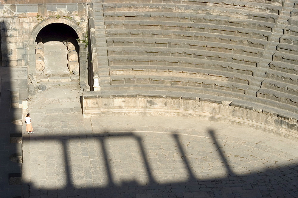 The Roman Theatre, Citadel, Bosra, UNESCO World Heritage Site, Syria, Middle East