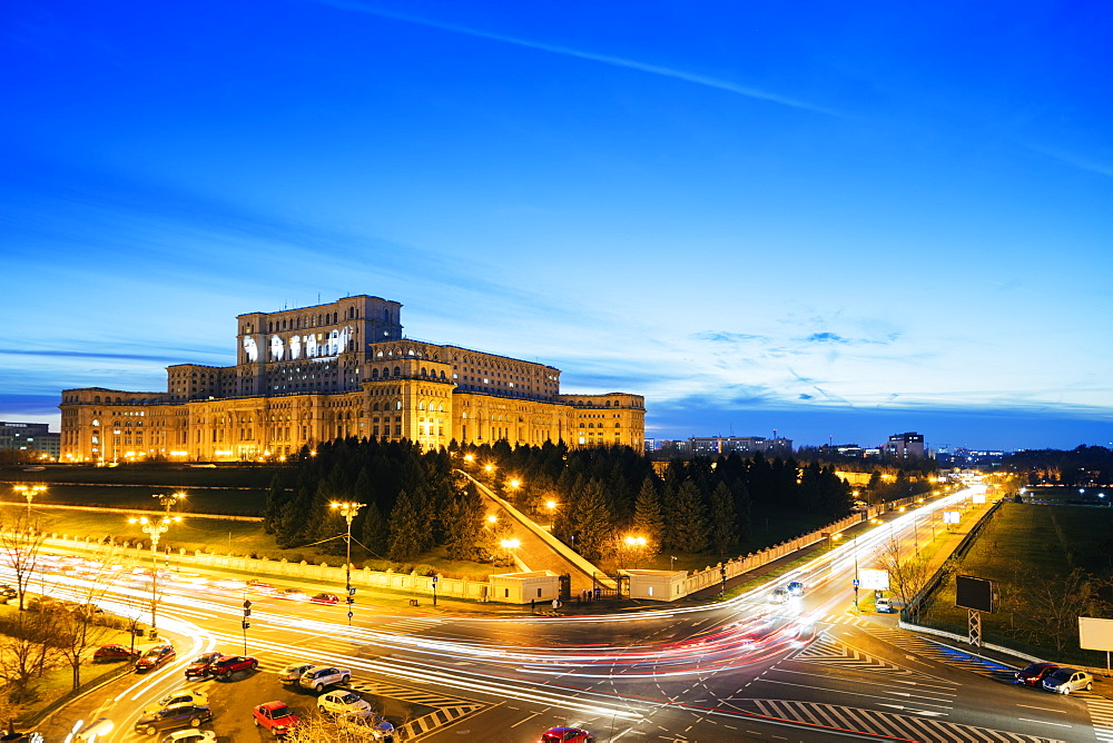 Palace of the Parliament, second biggest building in the world, Bucharest, Romania, Europe