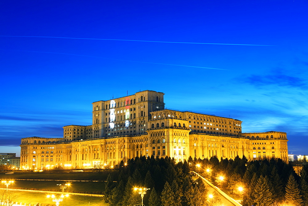 Palace of the Parliament, second biggest building in the world, Bucharest, Romania, Europe