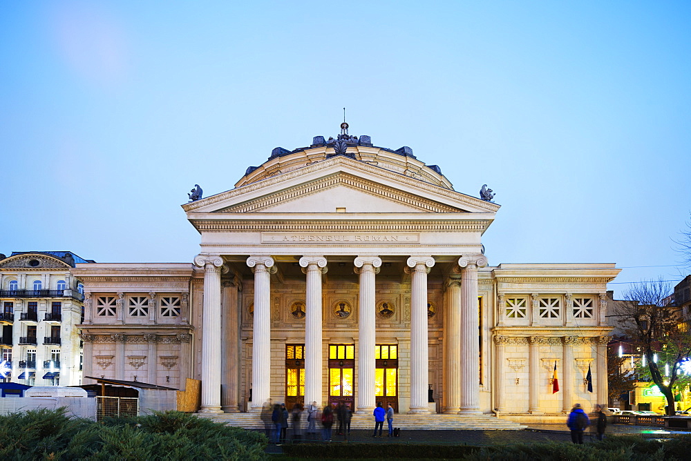 Piata George Enescu, Romanian Athenaeum Concert Hall, Bucharest, Romania, Europe