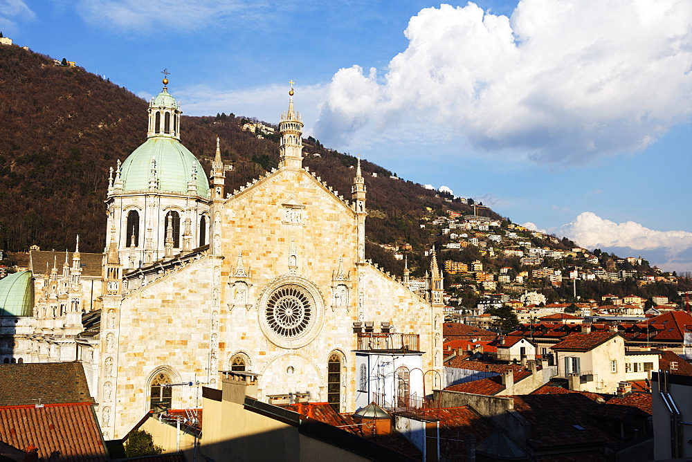 Como Cathedral dedicated to the Assumption of the Blessed Virgin Mary, Como Town, Lake Como, Lombardy, Italian Lakes, Italy, Europe