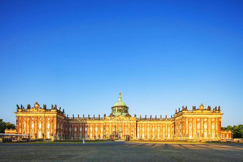 Prussian Baroque New Palace (Neues Palais) built by King Friedrich II (Frederick the Great), Sanssouci Park, UNESCO World Heritage Site, Potsdam, Brandenburg, Germany, Europe