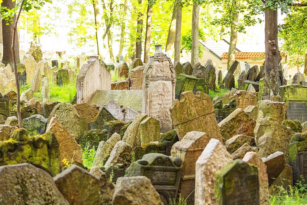 Jewish Cemetery, Prague, UNESCO World Heritage Site, Bohemia, Czech Republic, Europe