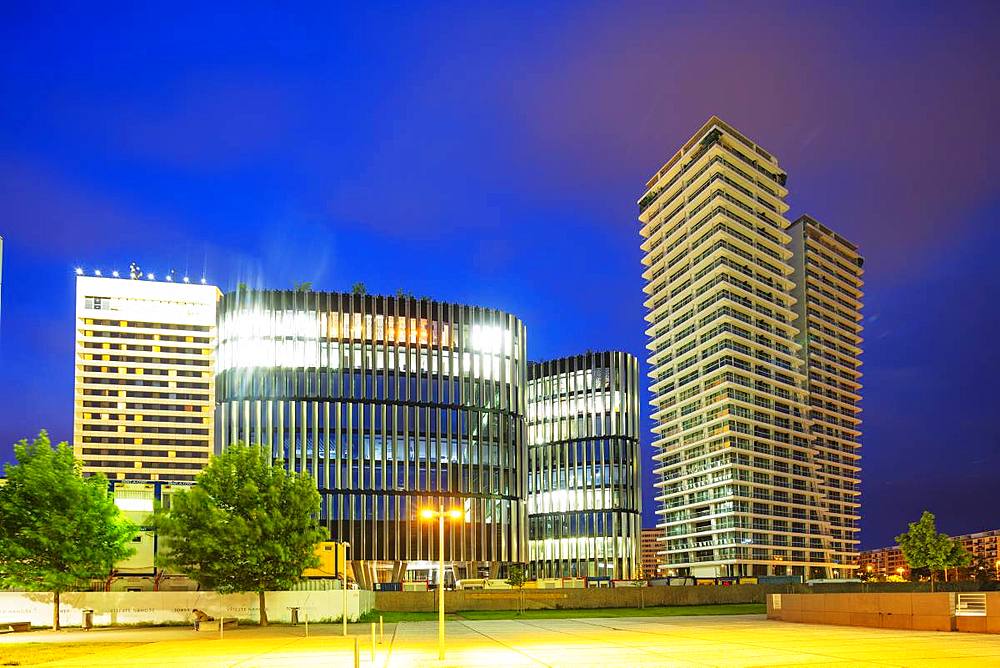 Pankrac business district, The V Tower residence, Prague, Bohemia, Czech Republic, Europe