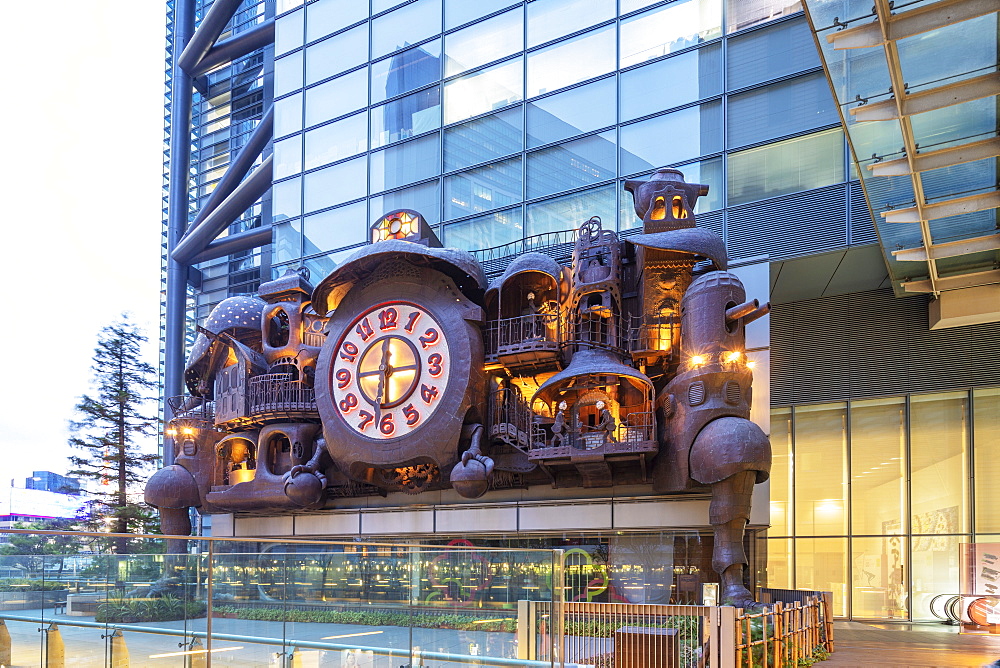 Shiodome, Hayao Miyazaki's Giant musical Ghibli Clock, Tokyo, Japan, Asia