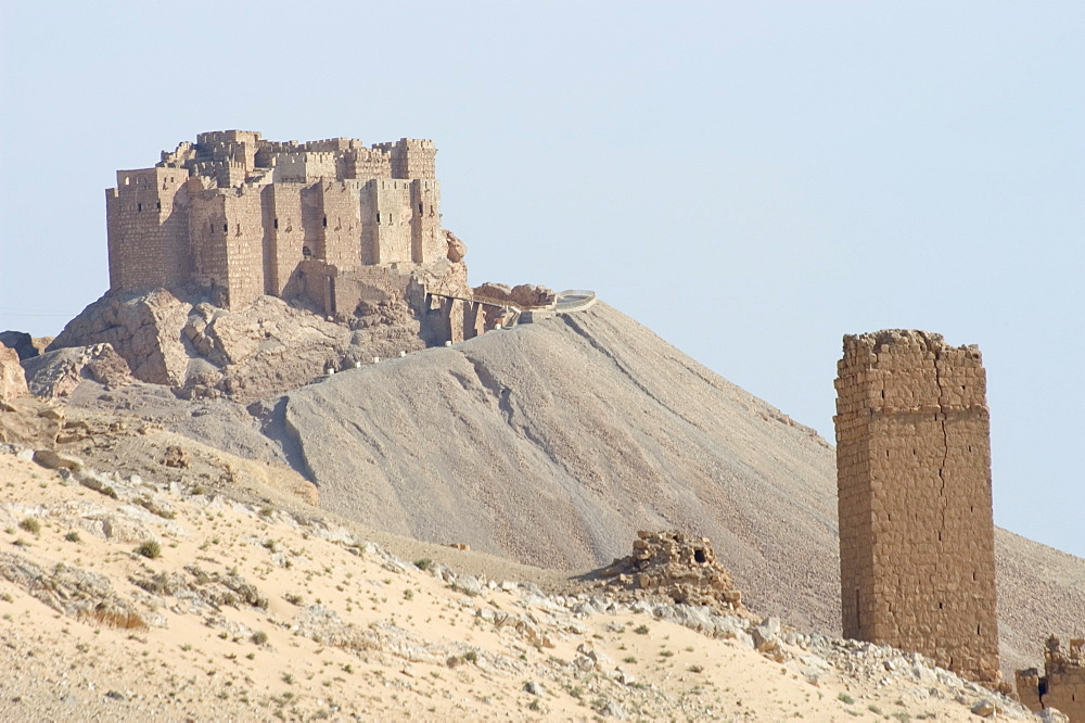 Qala'at ibn Maan Citadel Castle, Palmyra, Syria, Middle East