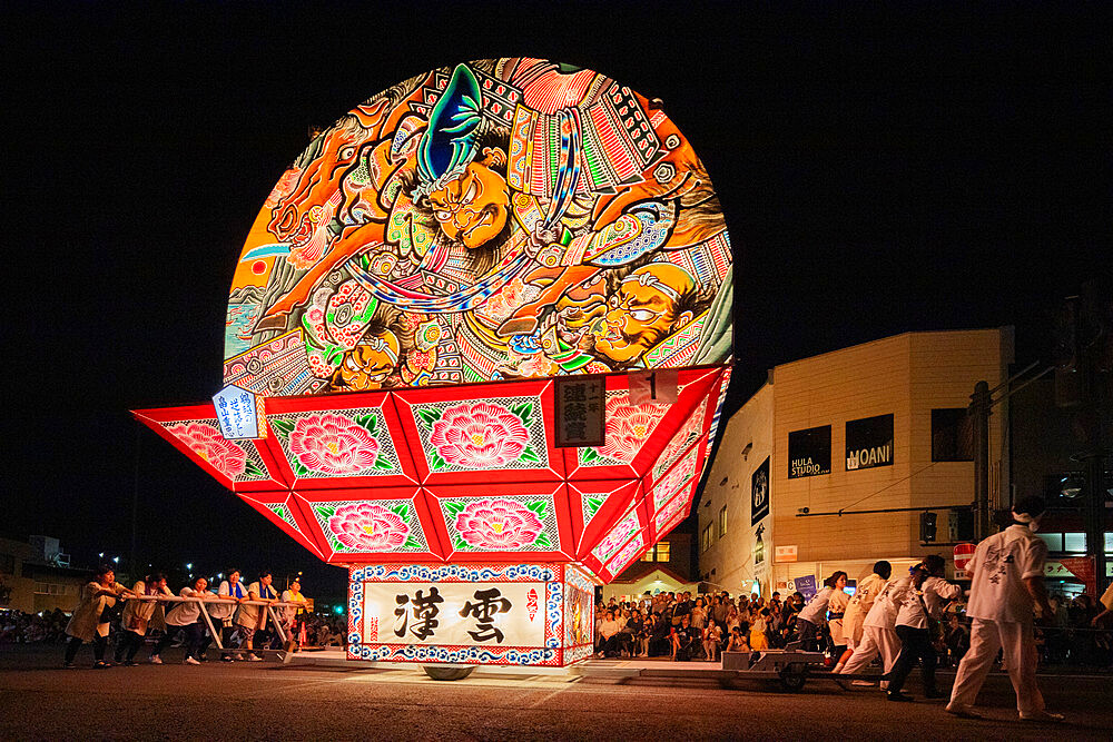 Giant taiko drum, Nebuta festival floats, Hirosaki, Aomori prefecture, Tohoku, Honshu, Japan, Asia