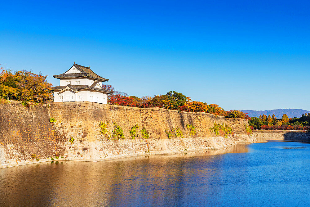 Osaka Castle, Osaka, Kansai, Japan, Asia