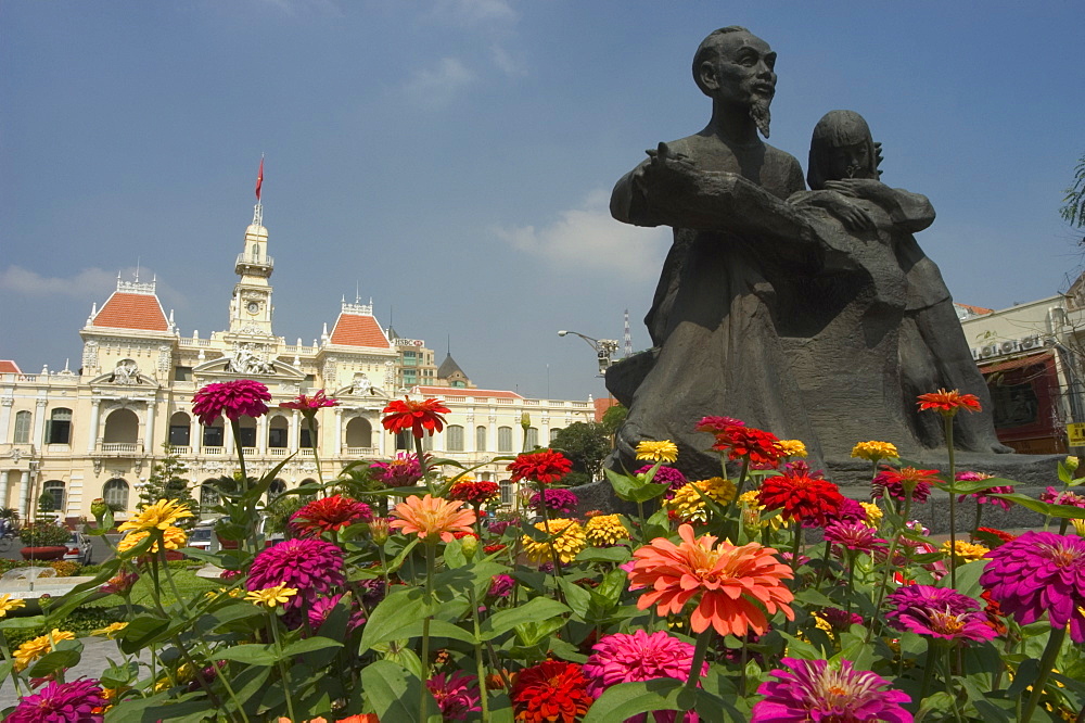 City Hall, Old Hotel de Ville, Ho Chi Minh City (Saigon), Vietnam, Southeast Asia, Asia