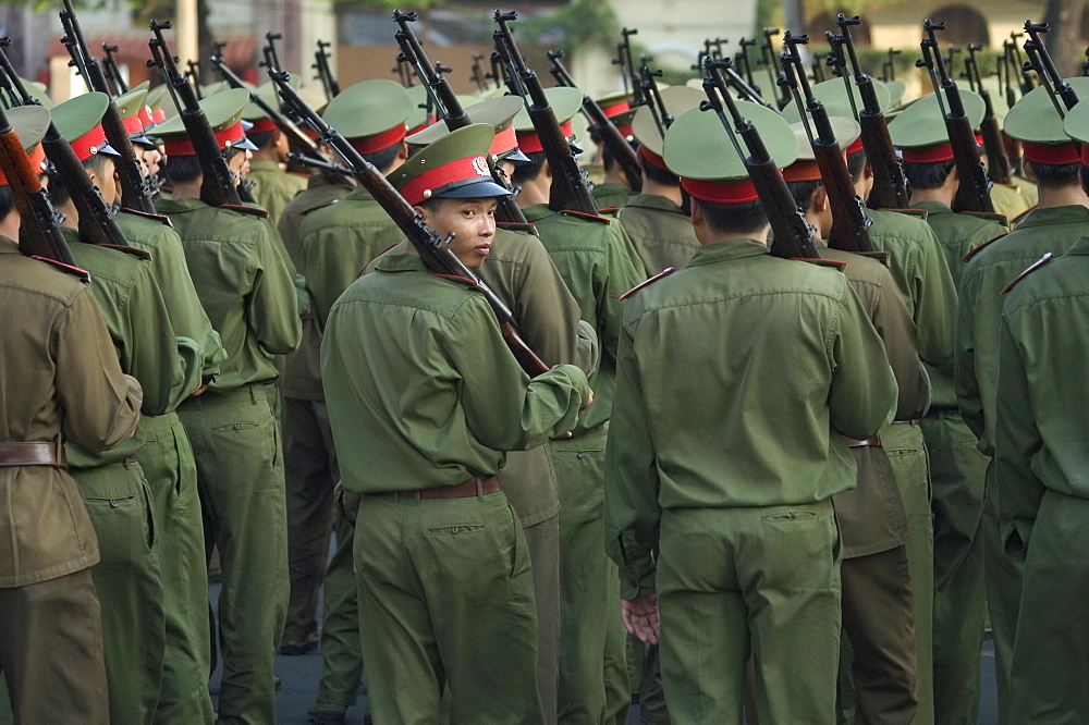 Army parade, Ho Chi Minh City (Saigon), Vietnam, Southeast Asia, Asia