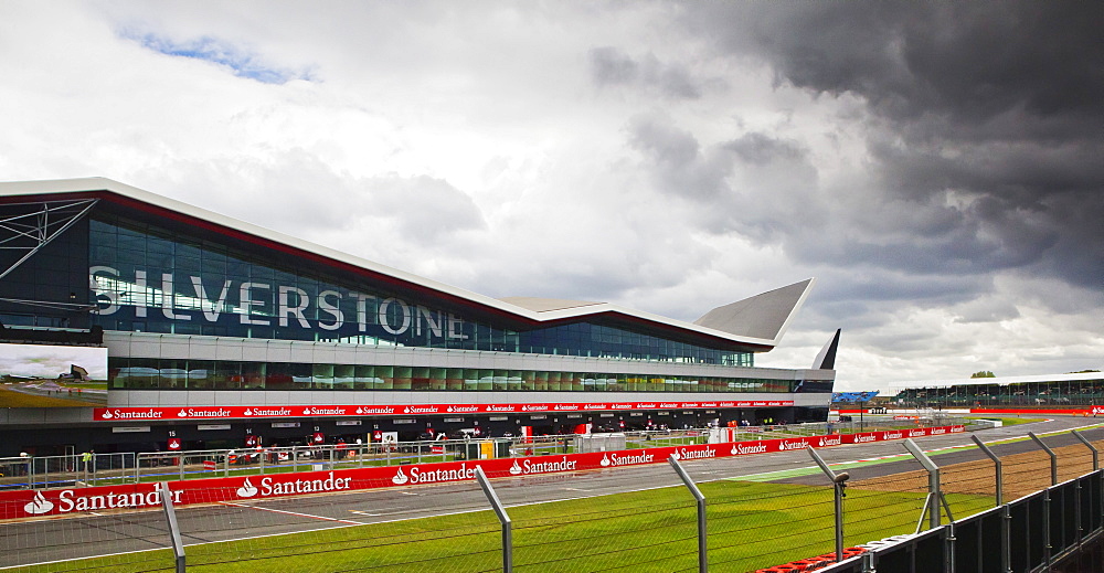 Silverstone Wing and pits at the British Grand Prix, Silverstone, Northamptonshire, England, United Kingdom, Europe