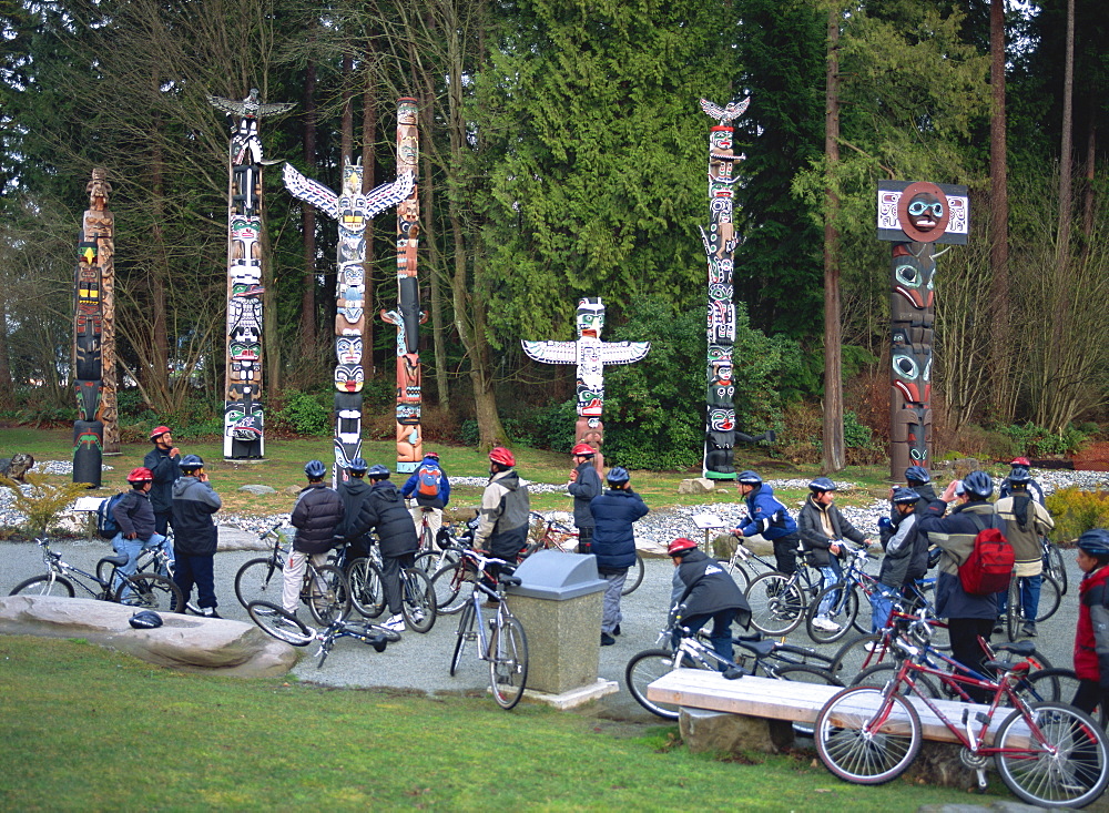 Totem Poles, Stanley Park, Vancouver, Canada