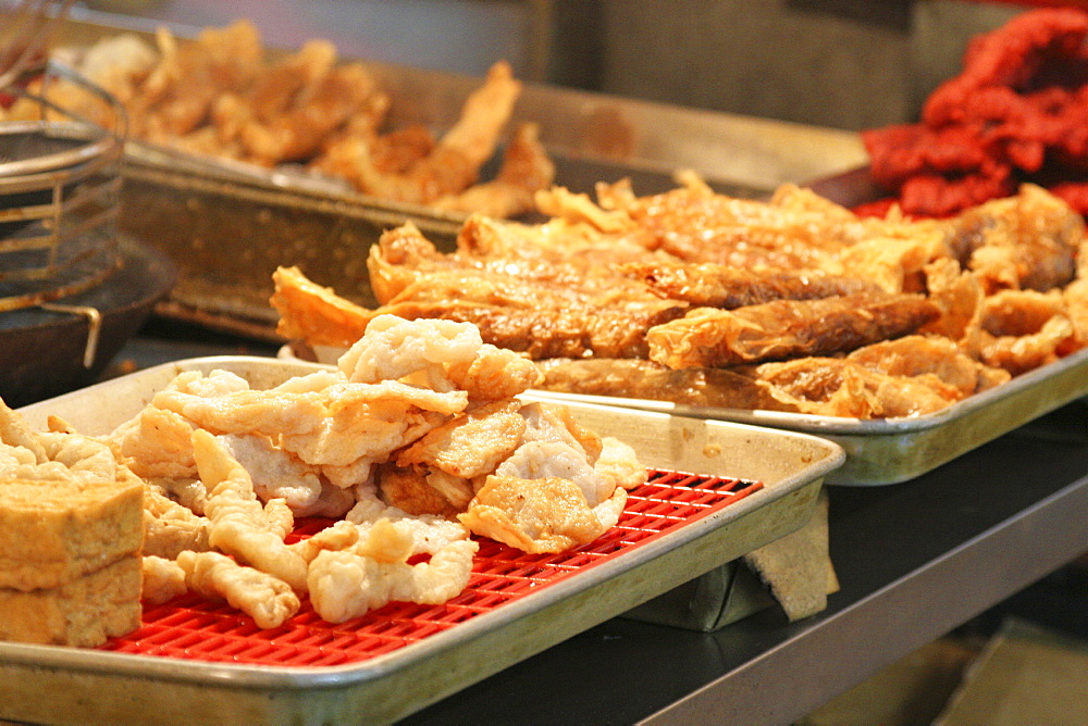 Deep-fried tofu, Tofu Street, Taipei, Taiwan