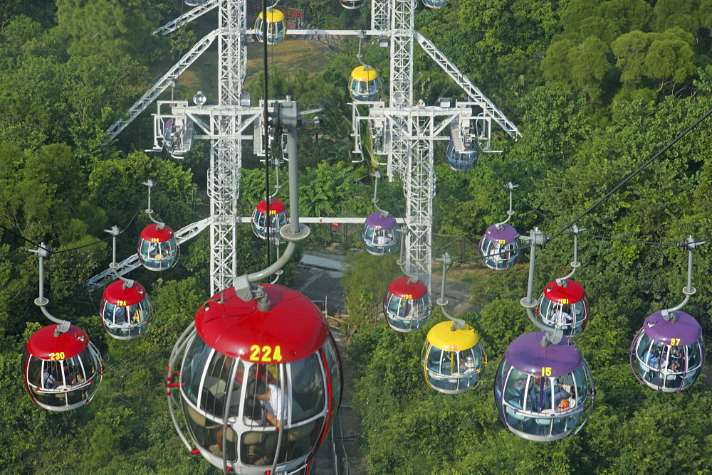 Cable car at Ocean Park, Hong Kong