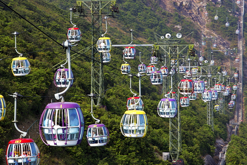 Cable car at Ocean Park, Hong Kong