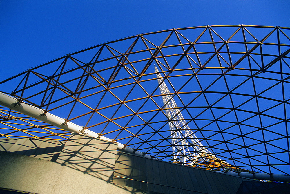 Spire and facade of Melbourne's Art Centre, Melbourne, Victoria, Australia