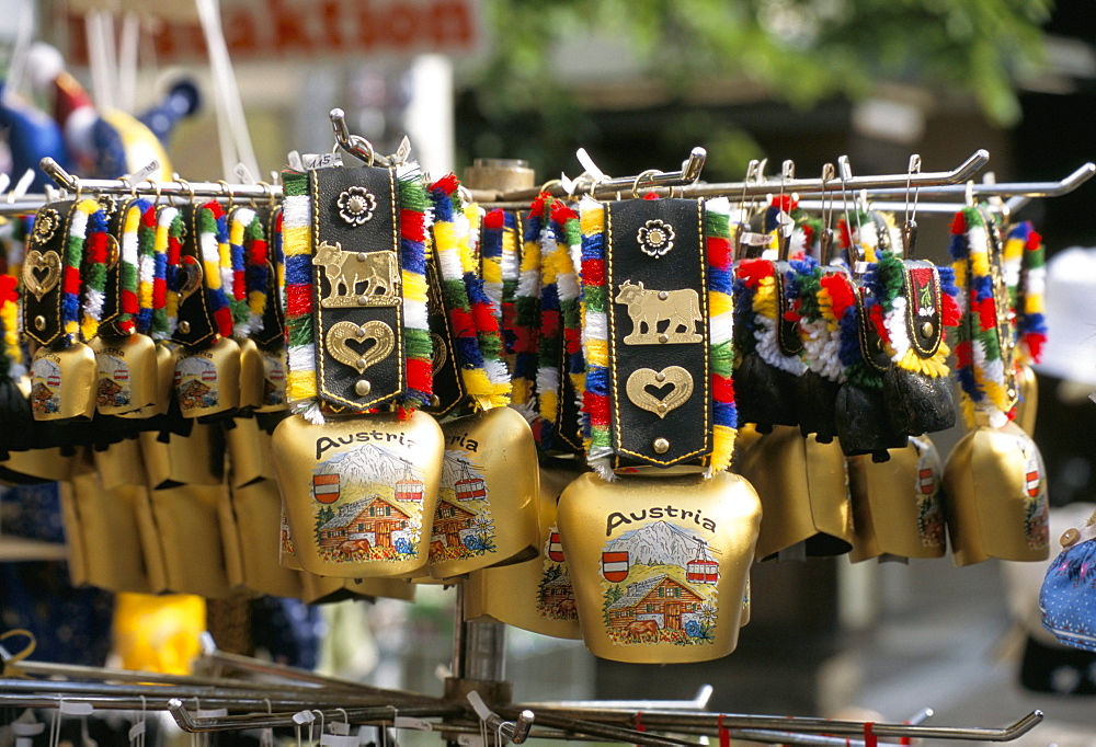 Cowbells are a traditional Austrian souvenir, Austria, Europe