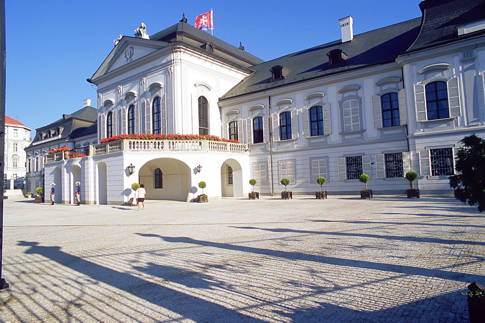 Rococo Grassalkovich Palace dating from the 1760s, Bratislava, Slovakia, Europe