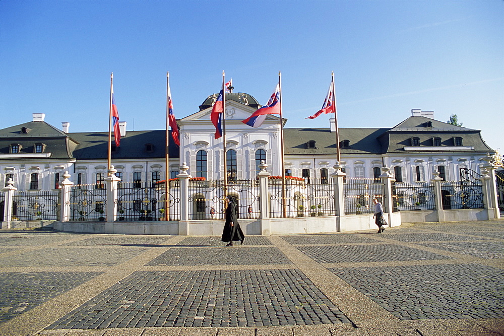 Rococo Grassalkovich Palace dating from 1760s, Bratislava, Slovakia, Europe