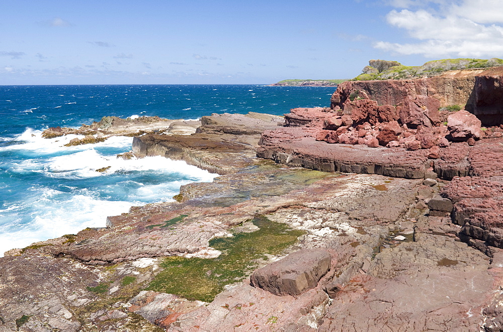 Rugged coastline of southeast Australia and Tasman Sea, part of the Pacific Ocean, Ben Boyd National Park, New South Wales, Australia, Pacific