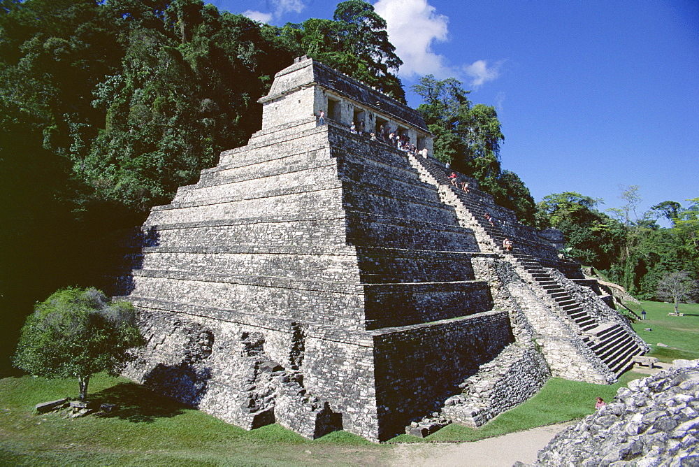 Temple of the Inscriptions, Palenque, UNESCO World Heritage Site, Chiapas, Mexico, Central America