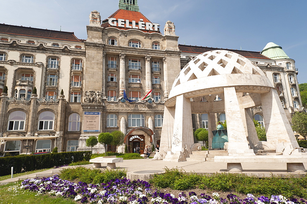 Hotel Gellert outside of Gellert Baths, Budapest, Hungary, Europe