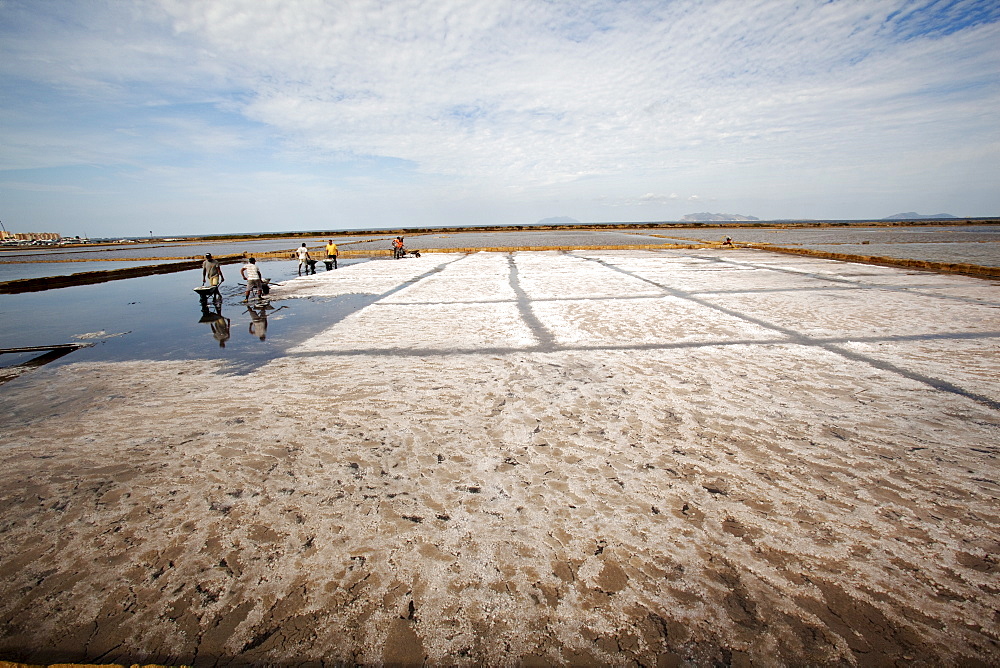 Trapani salt beds, Sicily, Italy, Mediterranean, Europe