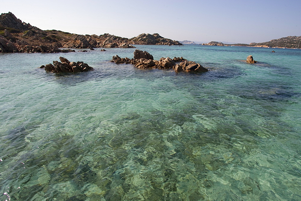 The Madonna Mantle, Maddalena Islands, La Maddalena National Park, Sardinia, Italy, Mediterranean, Europe