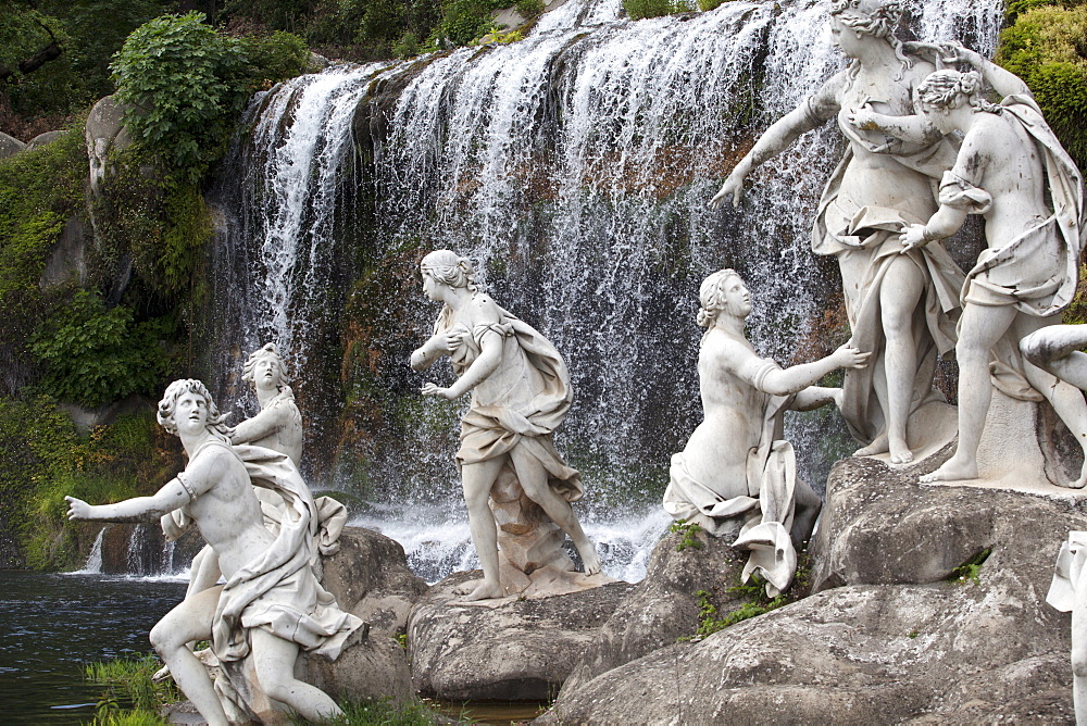 The Diana's waterfalls, Caserta, Campania, Italy, Europe